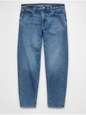 AMERICAN EAGLE AE Barrel Leg Stretch Denim Jeans Size 2 Long